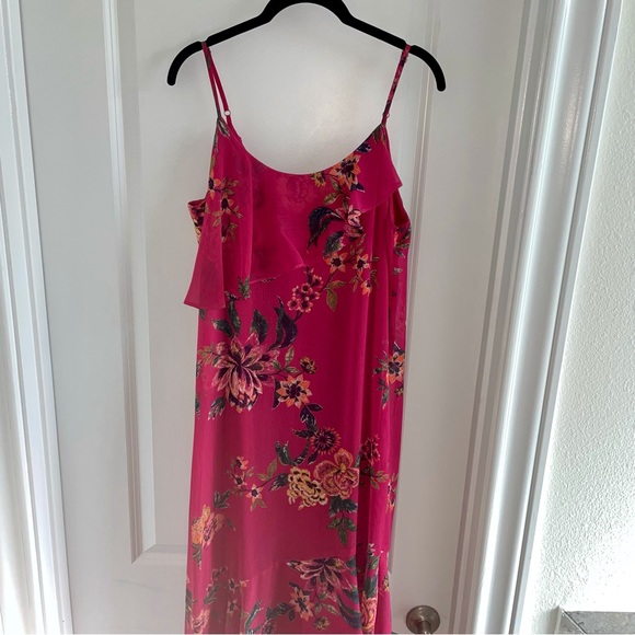 Asymmetrical Hem Ruffled Maxi Dress - Picture 7 of 11